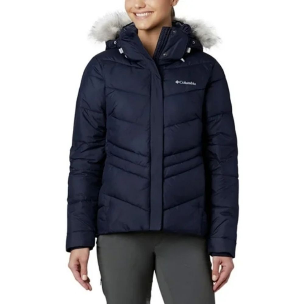 Columbia Peak to Park Insulated Faux-Fur Winter Puffer Jacket XS NWT